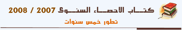 كتاب الاحصاء السنوى2008/2007
